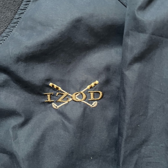 Dark Blue Izod Windbreaker - Picture 3 of 4